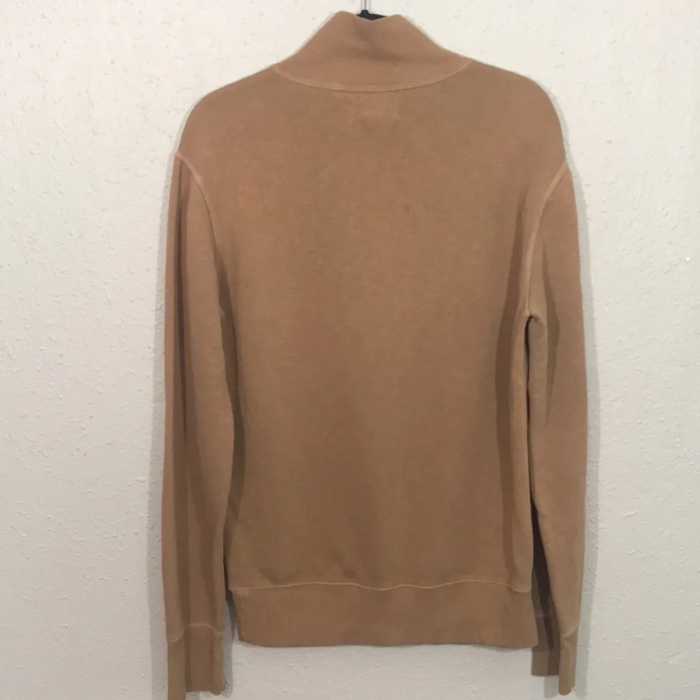 Polo Ralph Lauren Camel Quarter Button Sweatshirt size‎ M